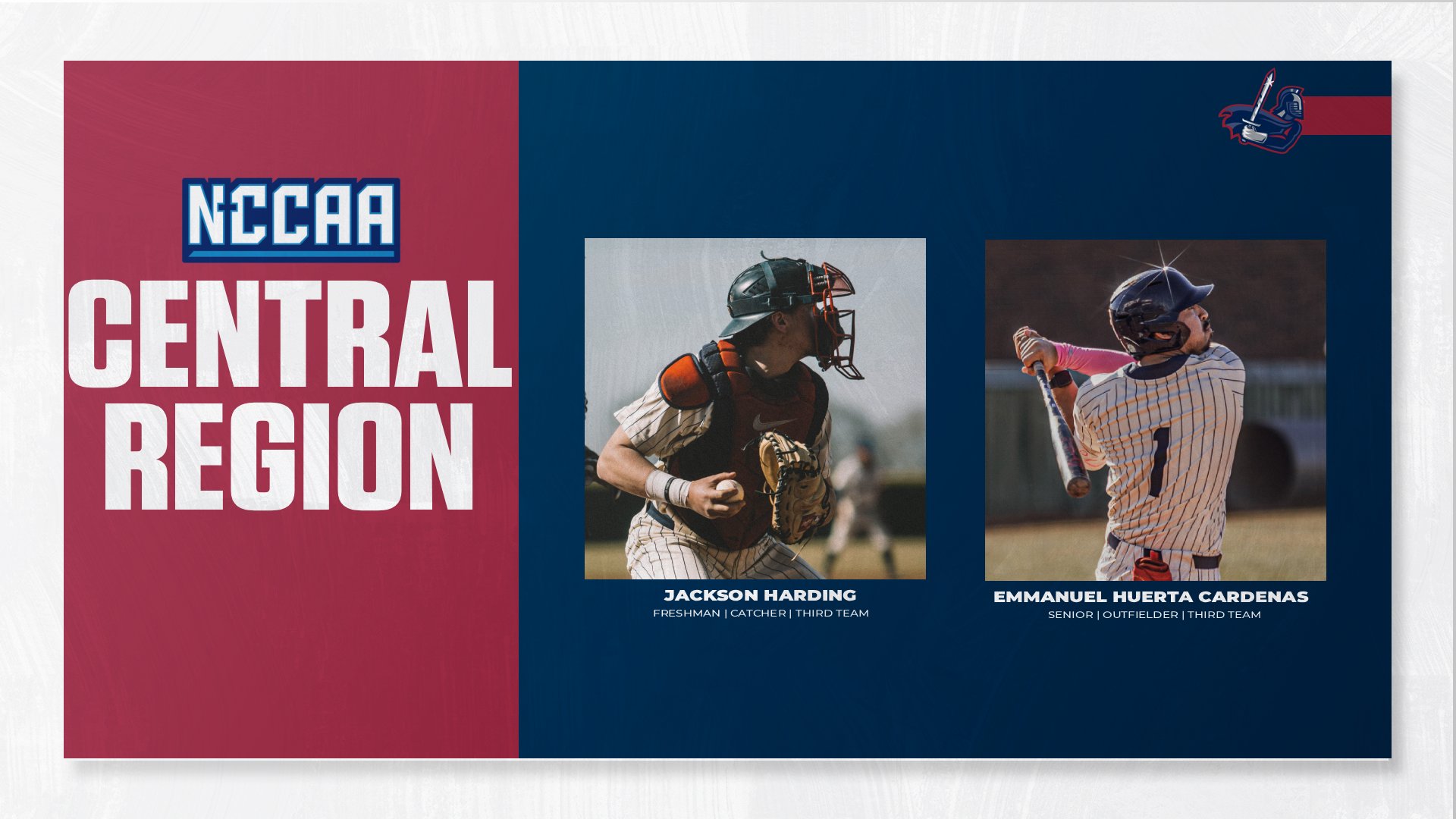 Harding, Huerta Cardenas earn NCCAA Central Region recognition