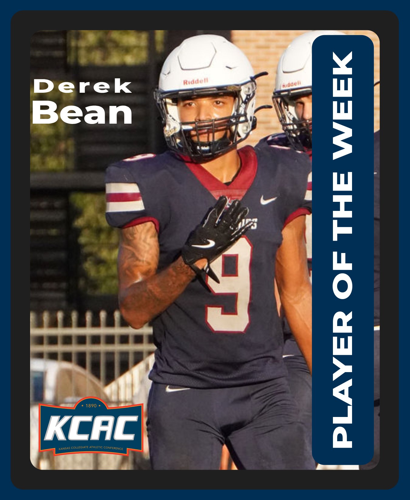 Bean earns KCAC Defensive Player of the Week