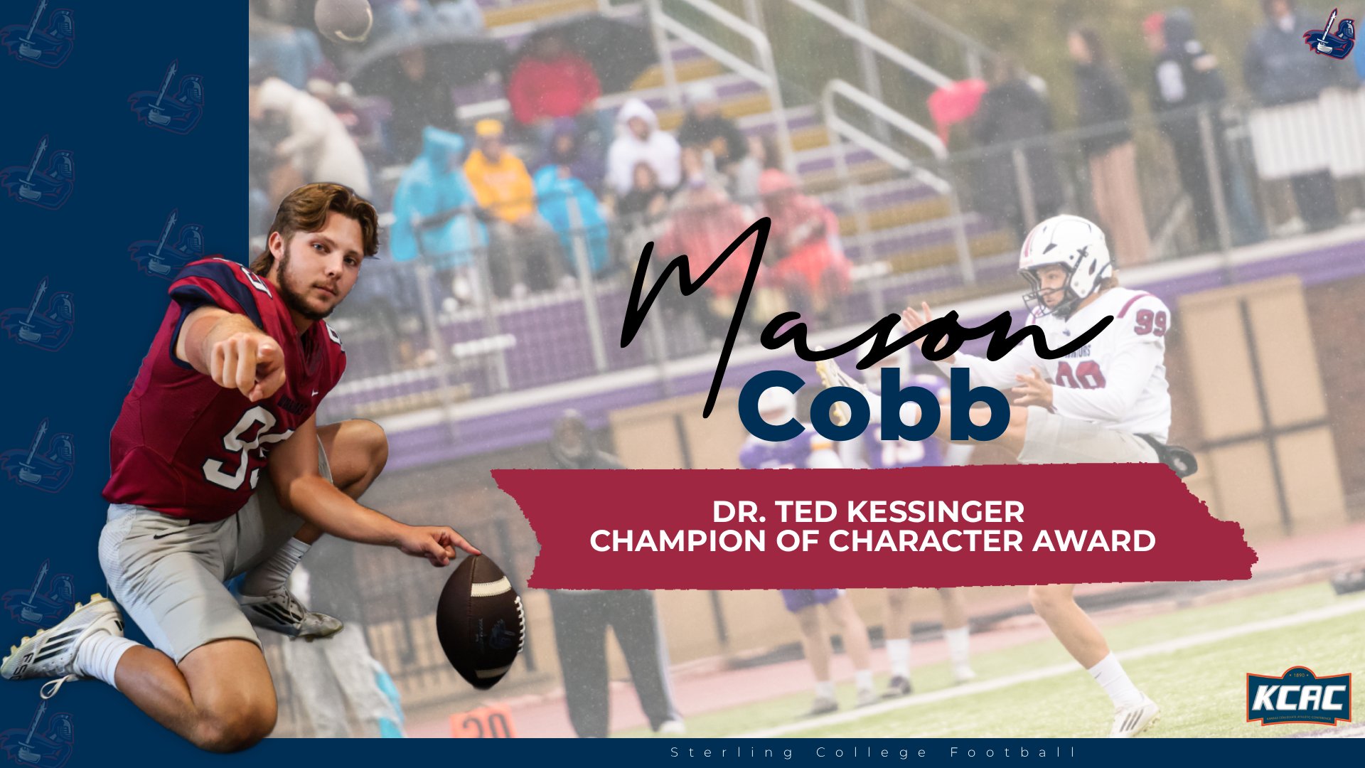 Cobb named Dr. Ted Kissinger Champion of Character