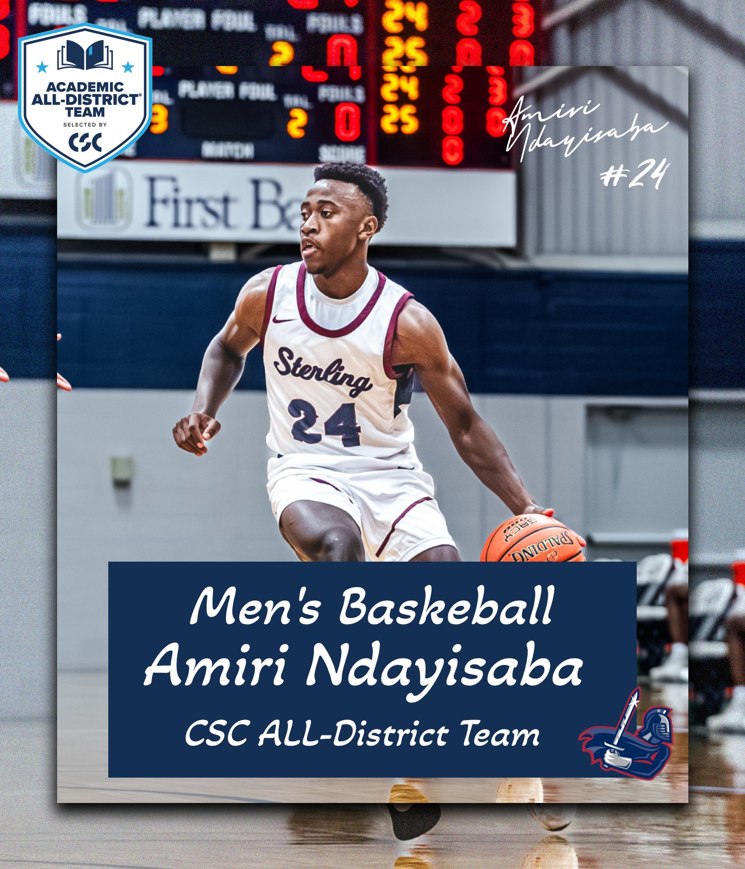 Ndayisaba earns CSC All-District team recognition