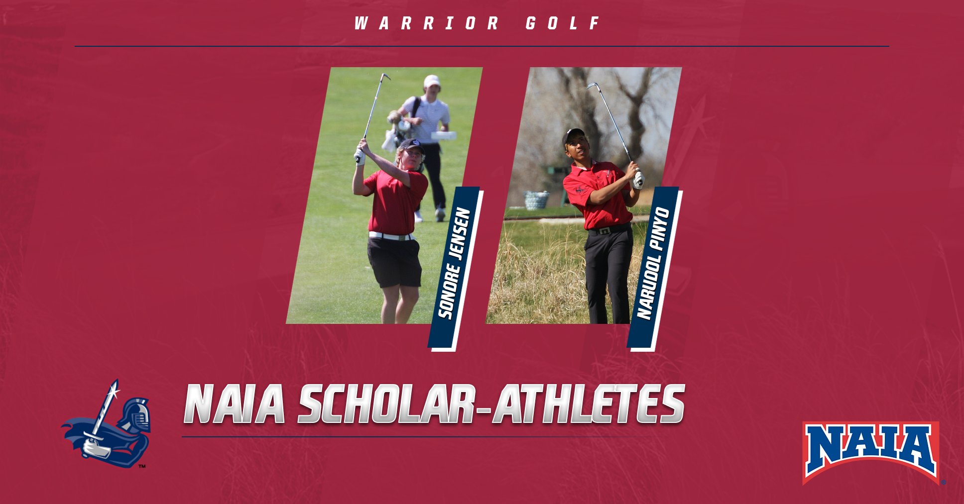 Pinyo and Jensen on NAIA Men's Golf Scholar-Athlete List