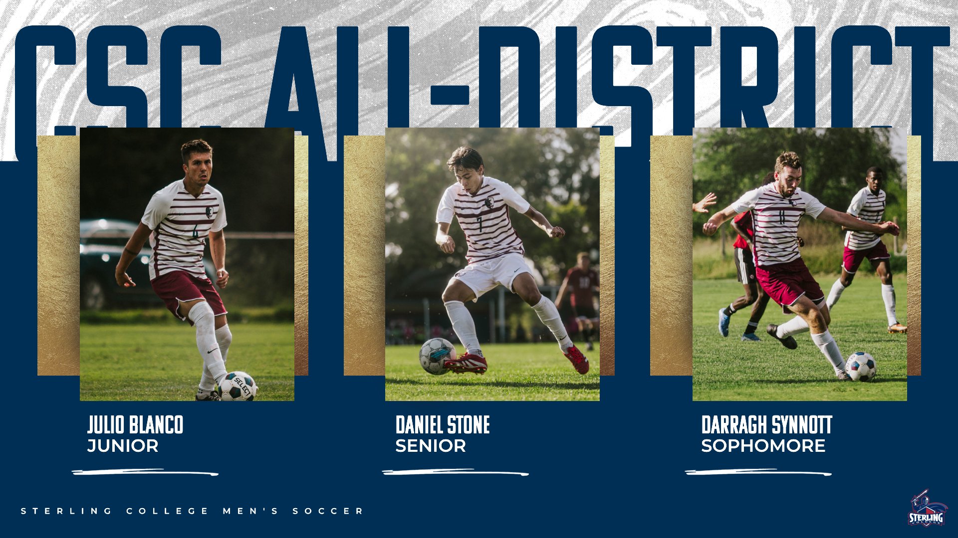 Three Warriors earn CSC Academic All-District honors