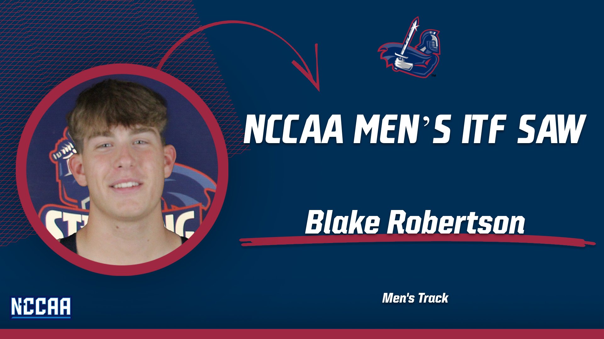 Robertson Earns NCCAA ITF Student Athlete of the Week on Record Setting Throw