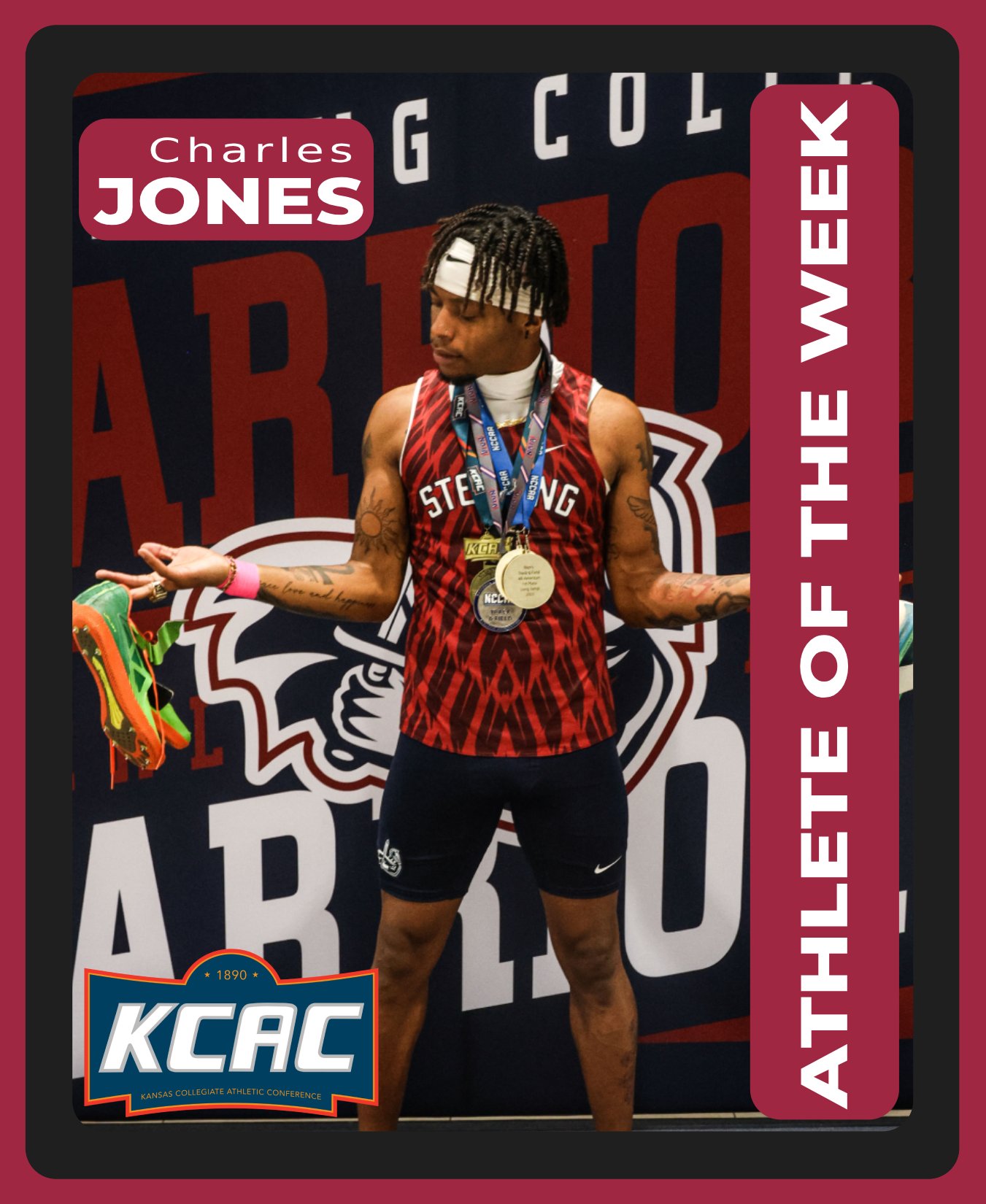 Jones wins KCAC Field Athlete of the Week