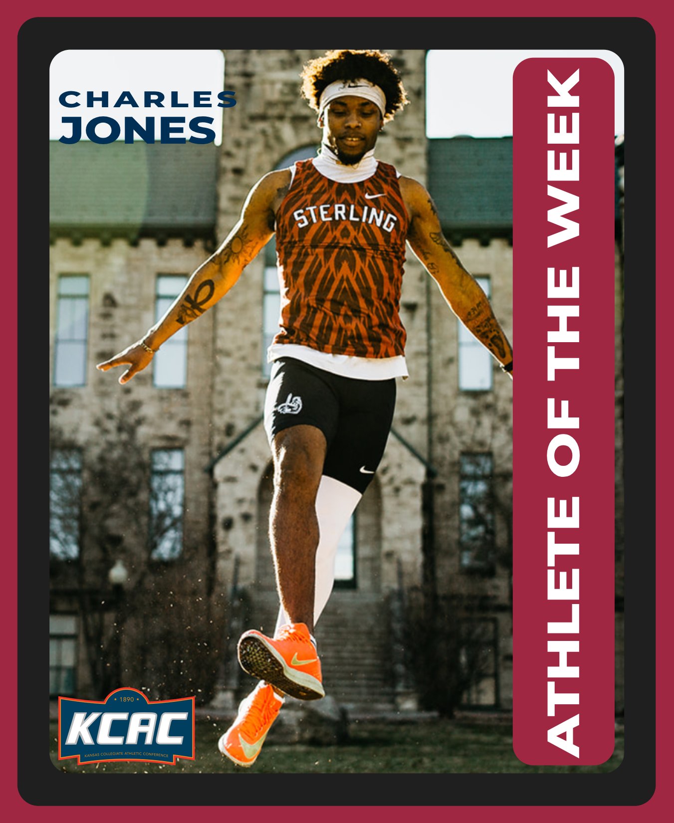 Jones earns KCAC Field Athlete of the Week