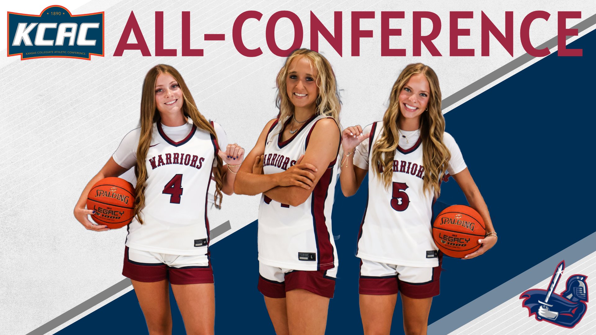 Three Lady Warriors earn KCAC All-Conference Honors