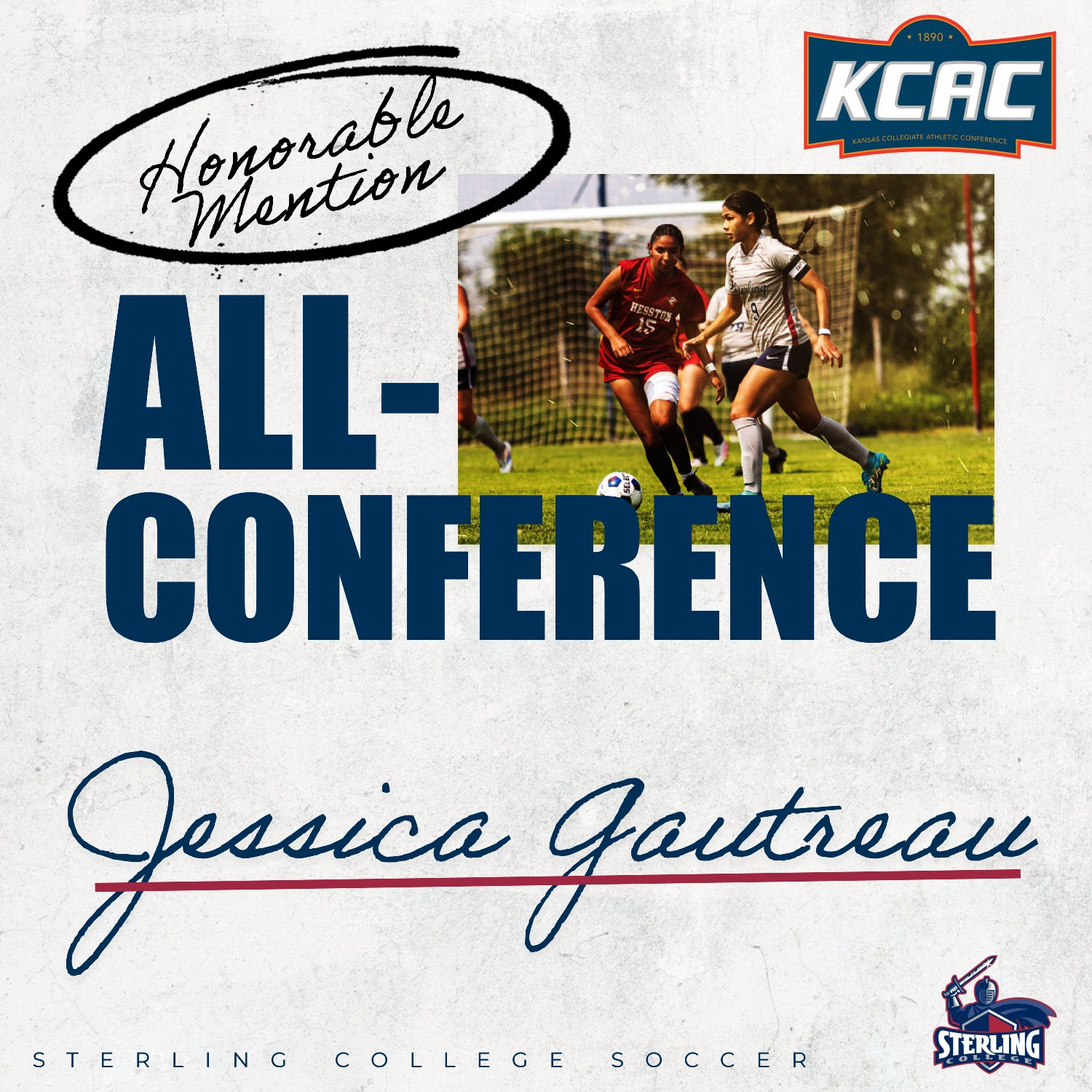 Gautreau earns KCAC All-Conference Honorable Mention